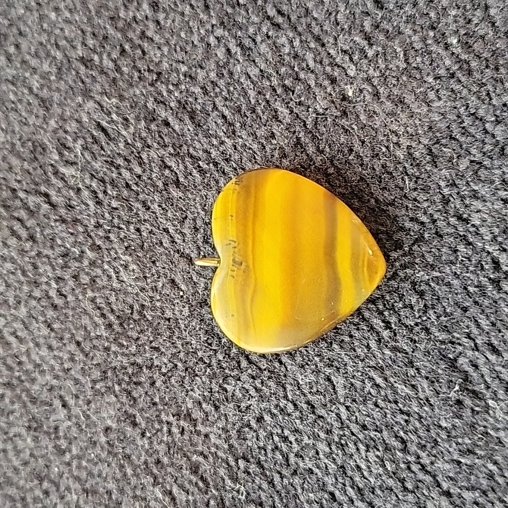 Tigers eye heart pendant